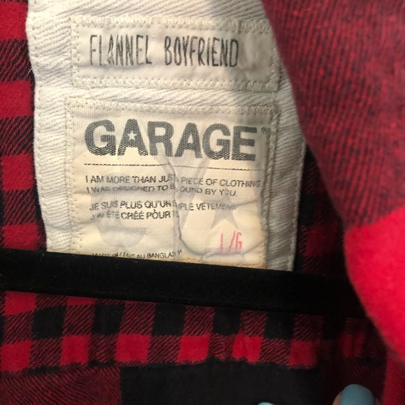 RED FLANNEL BOYFRIEND PLAID - Picture 5 of 5